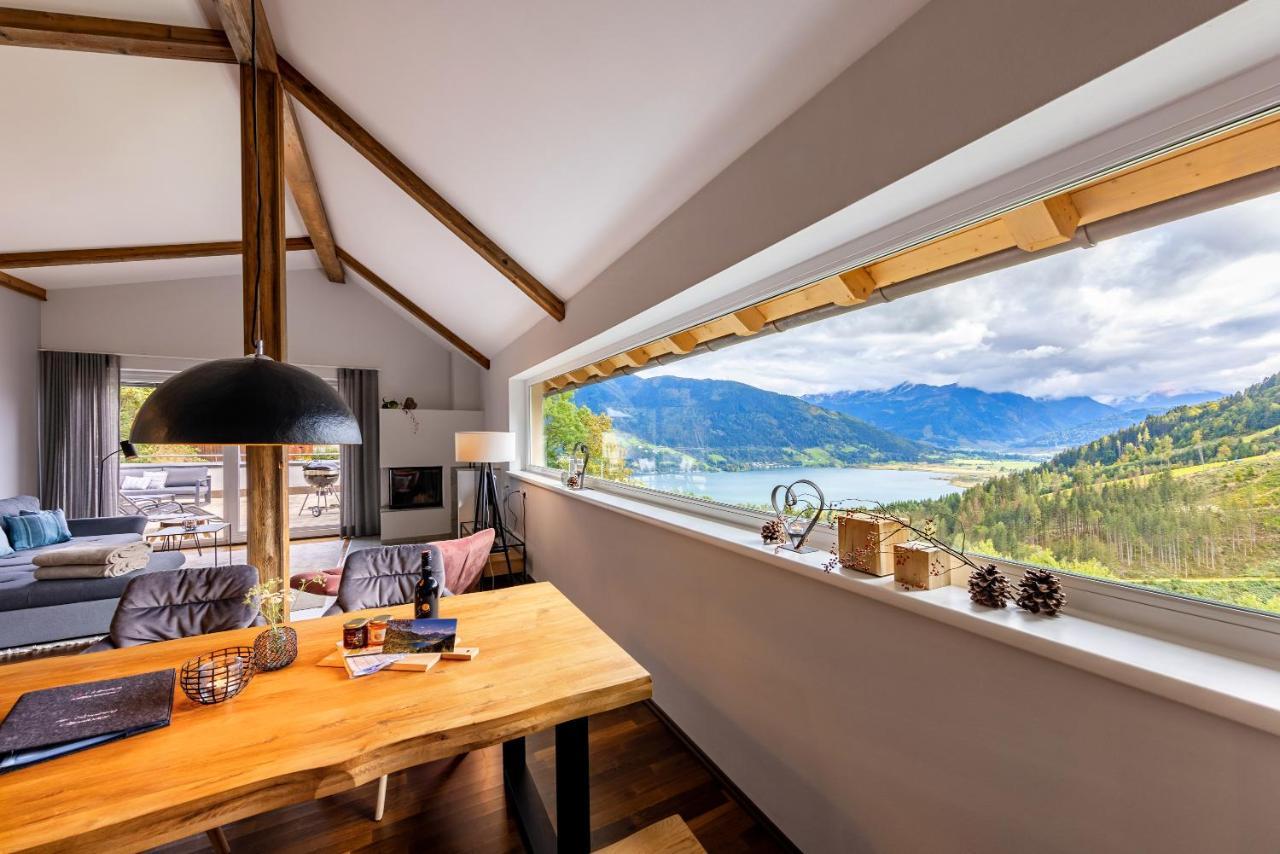 Der Sonnberg Alpinlodges - Apartments Mit Seeblick, Privater Sauna Und Self Check-In Zell am See Exterior foto